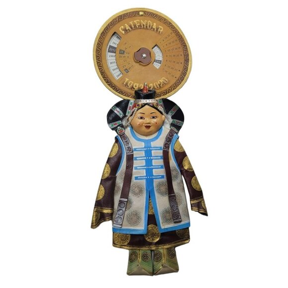 Perpetual Calendar Emporer Wall Decor 1993 to 2020 Year Month Week Dial Hanging - Picture 11 of 11